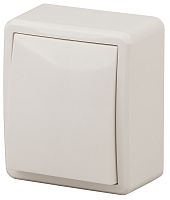 Переключатель накладной Эра Эксперт 1-кл. проходной слоновая кость картинка